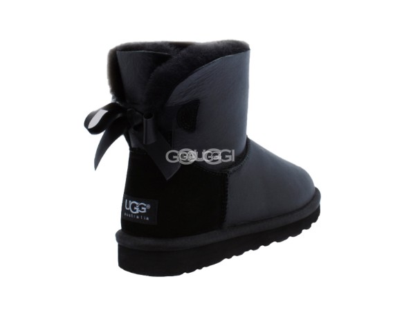 Mini Bailey Bow Metallic Black