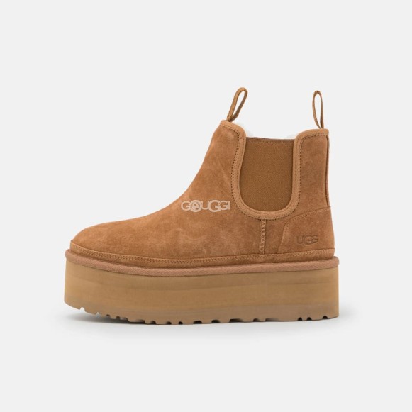 UGG Neumel Platform Chelsea Chestnut