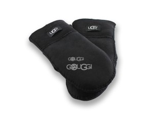 Женские варежки Suede Black 