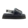 Disco Slide Seashell Dark Grey